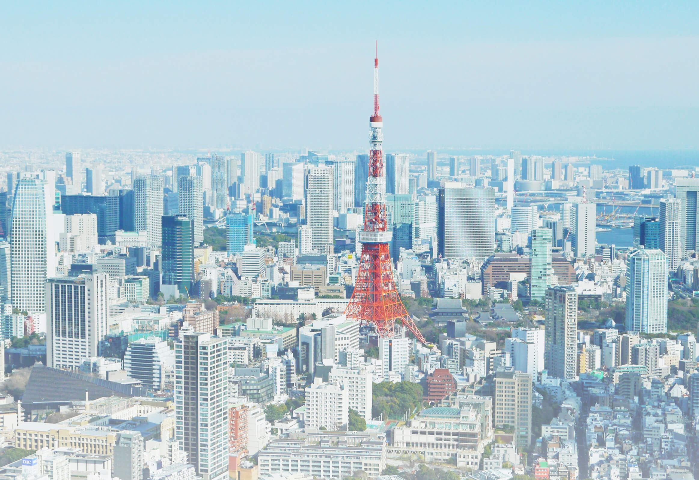 東京タワーの見える街並み